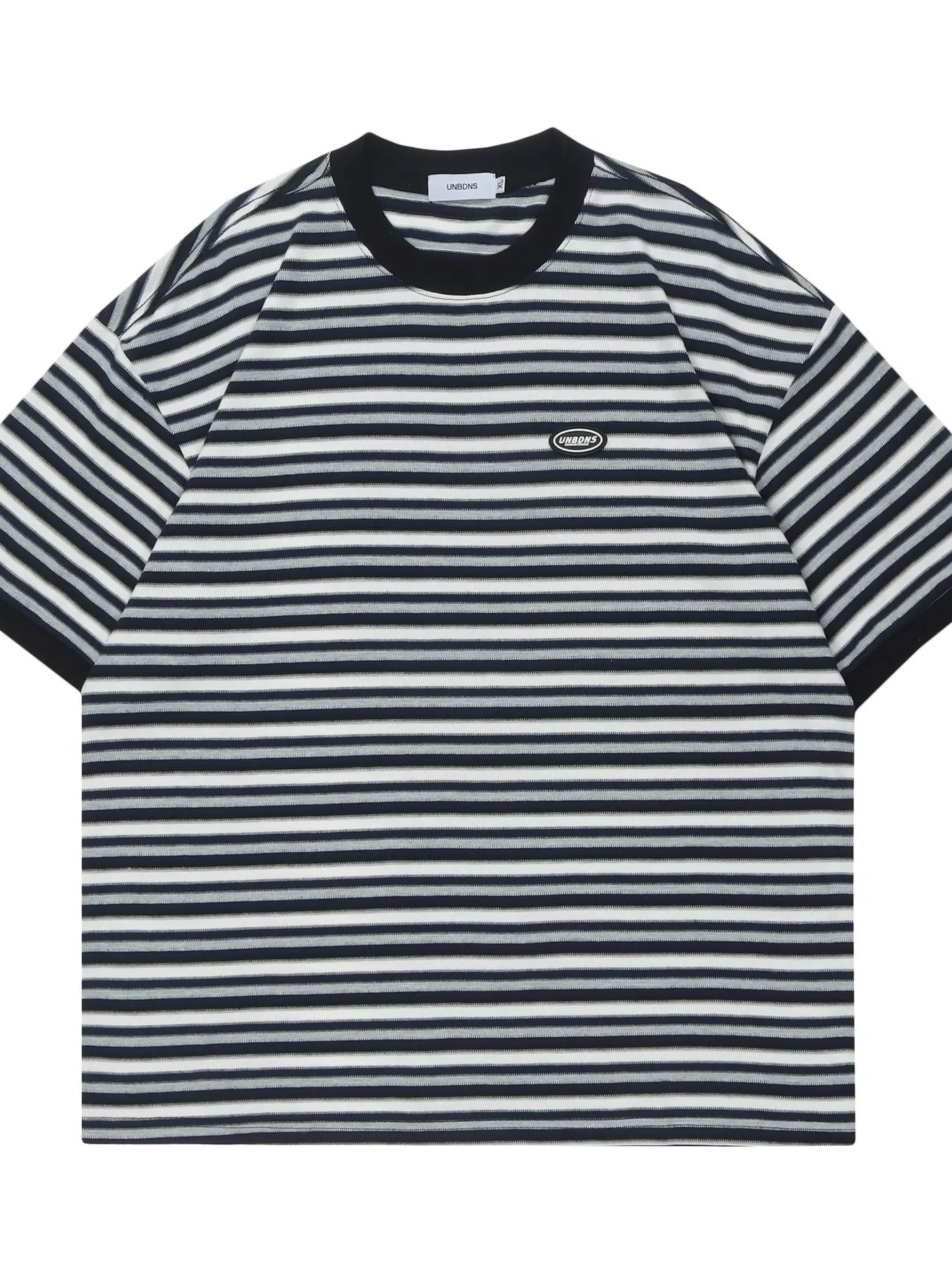 Men's Classic Striped Cotton Crew Neck T-Shirt NicholesGifts