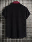 Men's Plus Size Classic Color Block Short Sleeve Shirt nicholesgifts