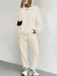 Texture Round Neck Top and Pants Set nicholesgifts