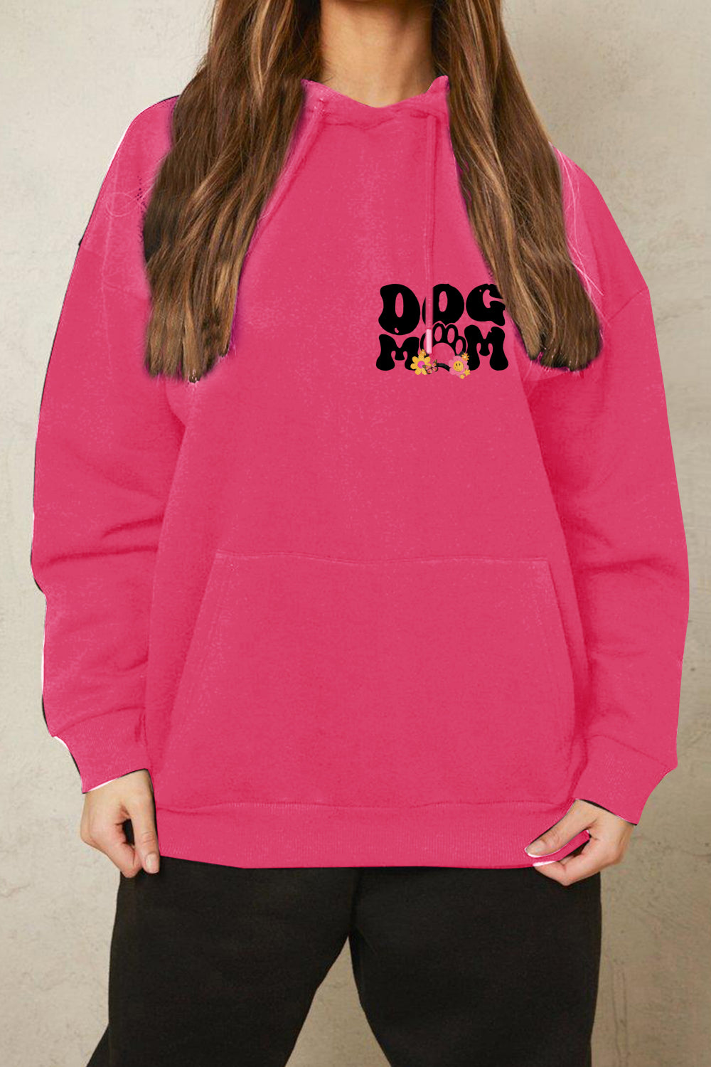 Simply Love Simply Love Full Size DOG MOM Graphic Hoodie nicholesgifts