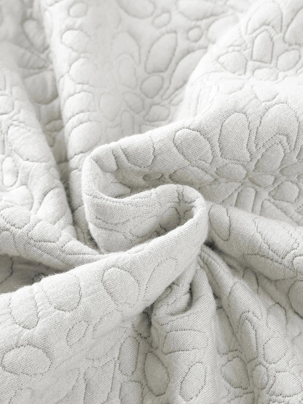 Baseball Collar Floral Quilted Jacket
