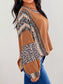 Leopard Color Block Ribbed Top nicholesgifts