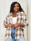 Mandy Plaid Dropped Shoulder Shirt nicholesgifts