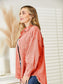 Distressed Raw Hem Denim Jacket nicholesgifts
