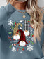 Faceless Gnomes Graphic Drop Shoulder Sweatshirt nicholesgifts