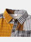 Men's Plus Size Plaid Short Sleeve Button-Up Shirt nicholesgifts