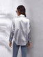 Collared Neck Buttoned Long Sleeve Shirt nicholesgifts