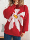 Flower Dropped Shoulder Sweater nicholesgifts