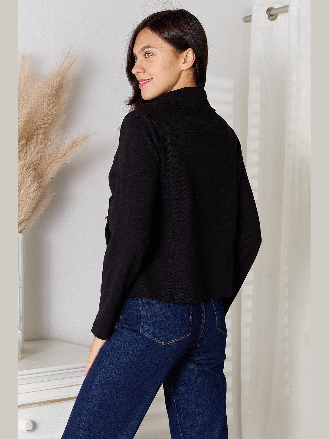 Culture Code Full Size Zip-Up Jacket with Pockets nicholesgifts