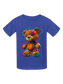 Boys Multicolor Teddy Bear Short Sleeve T-Shirt nicholesgifts