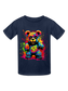 Boys Colorful Teddy Bear Short Sleeve T-Shirt nicholesgifts