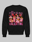 Women Coffee Is My Valentine Crewneck Valentine's Day Sweatshirt nicholesgifts