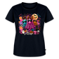 Women’s Halloween Ghost Spooky Vibes Short Sleeve T-Shirt - navy