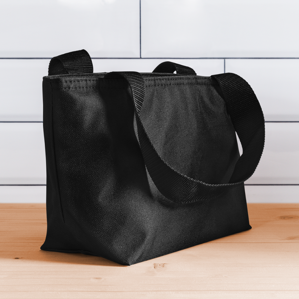 Women Cat Mama Insulated Lunch Bag - black