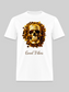 Men's Good Vibes Skeleton Crewneck Short Sleeve  T-Shirt - white