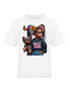 African American Girls Bible Babe with Dog Short Sleeve T-Shirt nicholesgifts