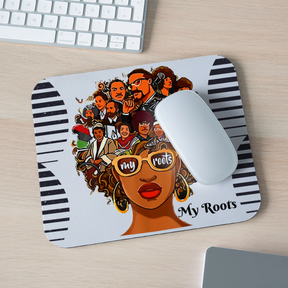African American Women My Roots Mouse Pad Gift for Black History Month nicholesgifts