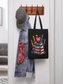 Women Teaching Is Heart Work Valentine's Day Tote Bag nicholesgifts
