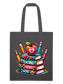 Women Teaching Is Heart Work Valentine's Day Tote Bag nicholesgifts