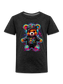 Toddler Boys Colorful Bear with Headphones Short Sleeve Crewneck T-Shirt nicholesgifts