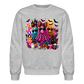 Women's Spooky Vibes Halloween Ghost Crewneck Sweatshirt - heather gray