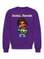 African American Women Christmas Santa's Favorite Crewneck Sweatshirt nicholesgifts