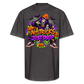 Men No Tricks Just Drip Oversized Halloween Short Sleeve T-Shirt - charcoal grey