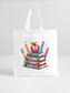 Women Teaching Is Heart Work Valentine's Day Tote Bag nicholesgifts