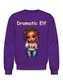 African American Women Christmas Dramatic Elf Crewneck Sweatshirt nicholesgifts