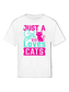 Girls Just A Girl Who Love Cats Short Sleeve Summer T-Shirt nicholesgifts