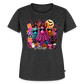 Women’s Halloween Ghost Spooky Vibes Short Sleeve T-Shirt - heather anthracite