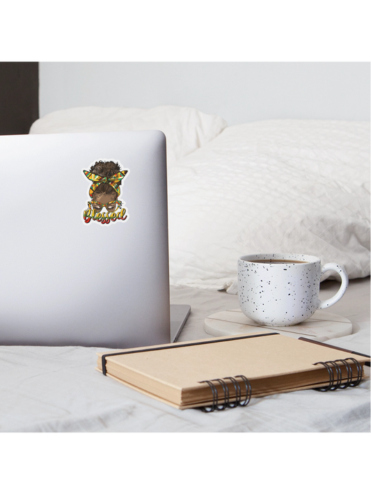 African American Blessed Sticker nicholesgifts