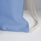 African American Toddler Girls School Rocks Blue Cotton Drawstring Bag For Back To School - carolina blue