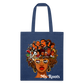 African American Women My Roots Blue Tote Bag Gift for Black History Month nicholesgifts
