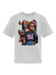African American Girls Bible Babe with Dog Short Sleeve T-Shirt nicholesgifts
