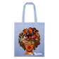 African American Women My Roots Blue Tote Bag Gift for Black History Month nicholesgifts