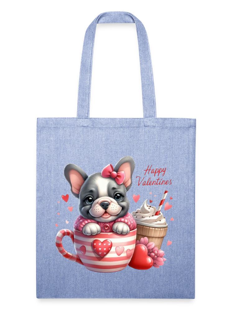 Women Happy Valentine's Day Pug Dog in Heart Mug Tote Bag Gift For Her nicholesgifts