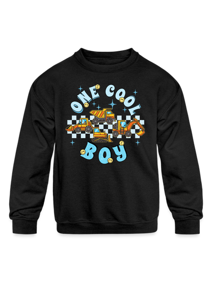 Boys One Cool Boy Long Sleeve Crewneck Sweatshirt nicholesgifts