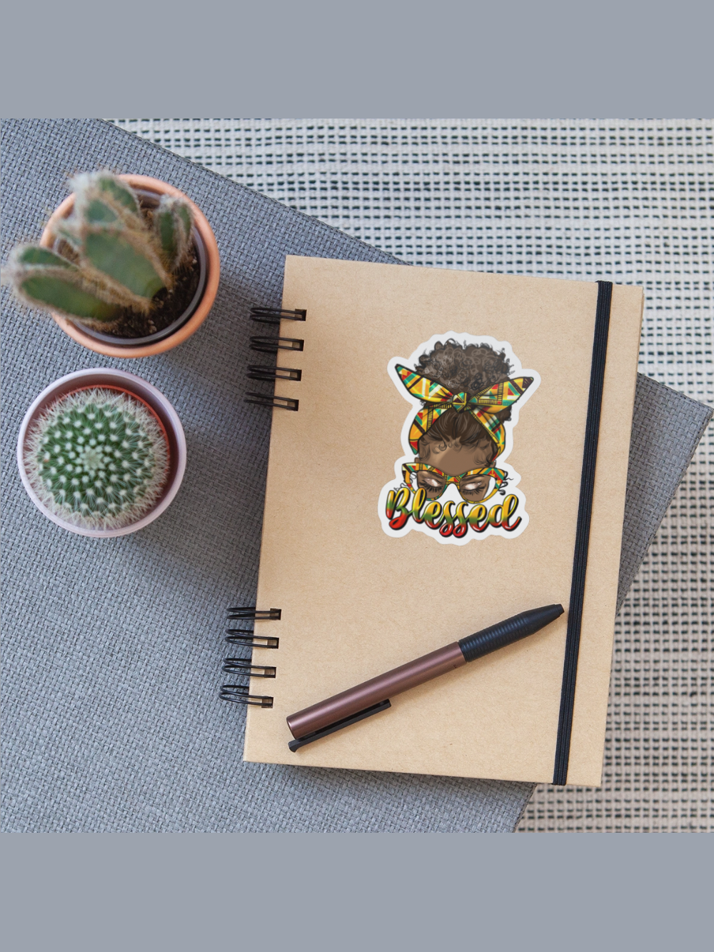 African American Blessed Sticker Spreadconnect