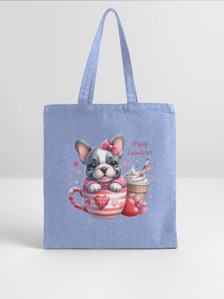 Women Happy Valentine's Day Pug Dog in Heart Mug Tote Bag Gift For Her nicholesgifts