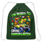Toddler Boys I'm Ready To Crush Kindergarten Drawstring Bag Back To School - forest green