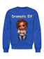 African American Women Christmas Dramatic Elf Crewneck Sweatshirt nicholesgifts