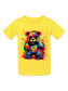 Boys Colorful Teddy Bear Short Sleeve T-Shirt nicholesgifts