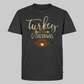 Men's Turkey and Touchdowns Short Sleeve T-Shirt - heather anthracite