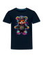 Toddler Boys Colorful Bear with Headphones Short Sleeve Crewneck T-Shirt nicholesgifts