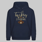 Men's Turkey and Touchdowns Thanksgiving Hoodie - navy