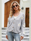 Floral Ribbed Trim Drop Shoulder Cardigan nicholesgifts