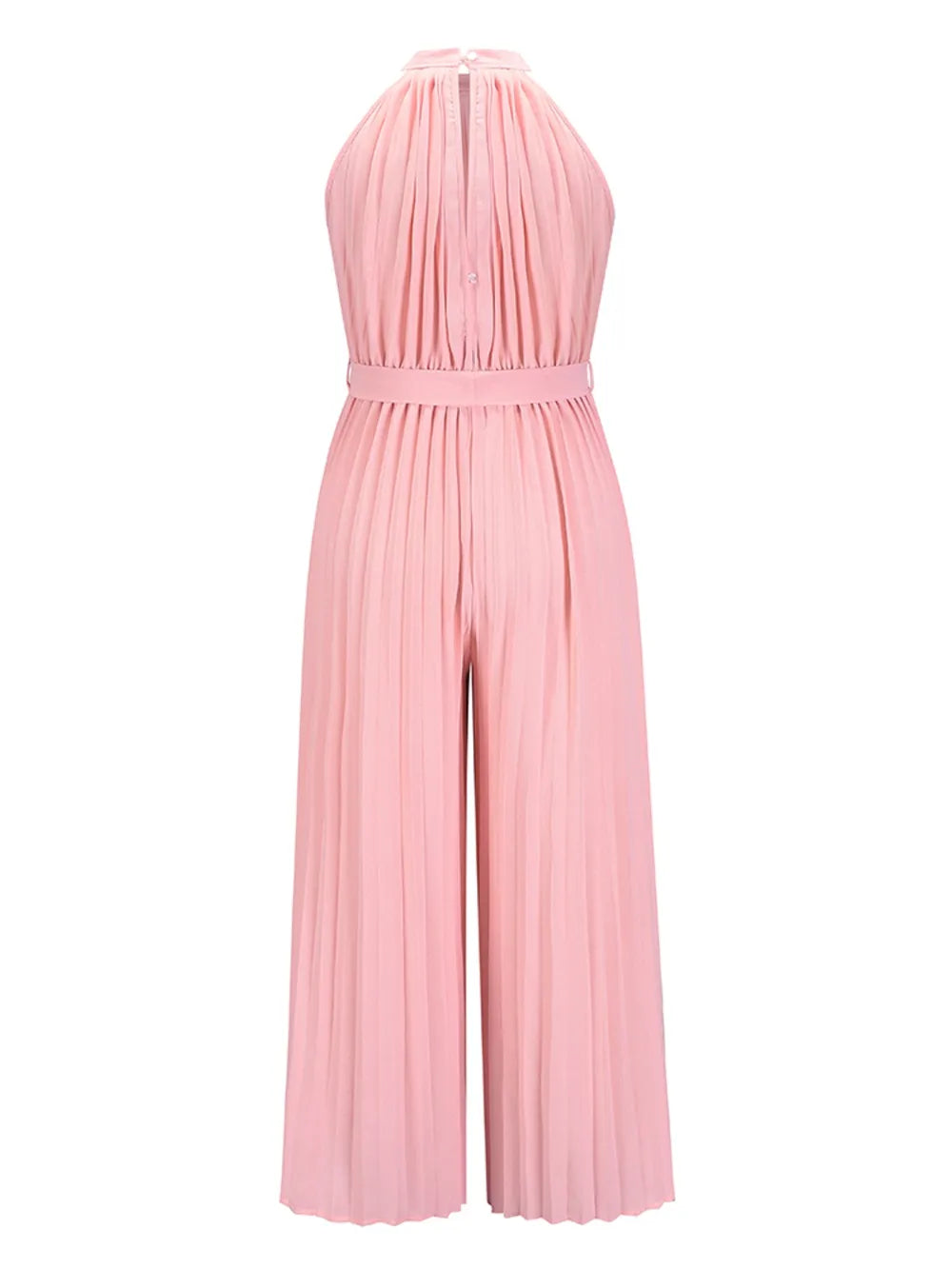 Cutout Tied Pleated Sleeveless Jumpsuit nicholesgifts
