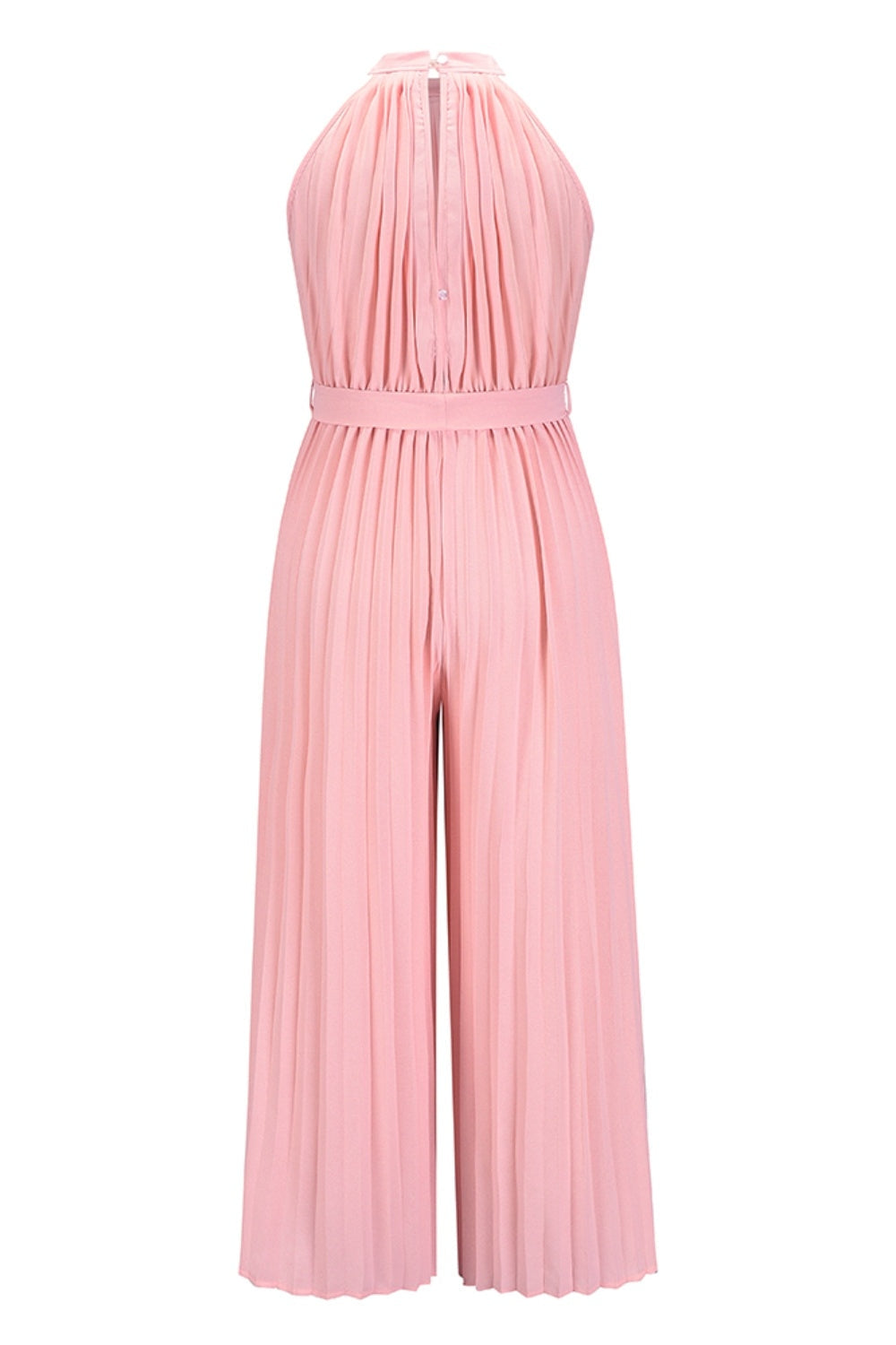 Cutout Tied Pleated Sleeveless Jumpsuit nicholesgifts