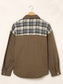 Plaid Collared Denim Jacket nicholesgifts